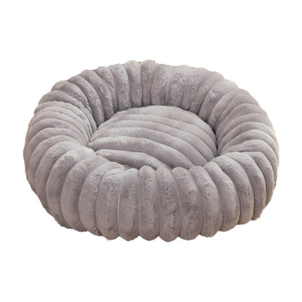Long Plush Round Dog & Cat Bed – Winter Warm Pet Nest by Petpexi