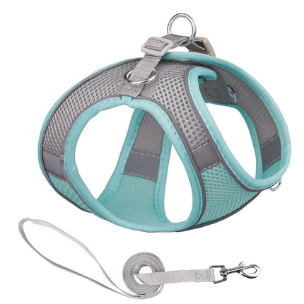 Vest-style Reflective Dog & Cat Harness with Hand Rope Leash – Petpexi