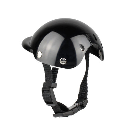 Cool Black ABS Pet Motorcycle Helmet for Dogs and Cats - Free Shipping USA | PetPexi