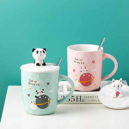Animal Cartoon Creative Stereoscopic Mug – 350ml Premium Ceramic | PetPexi