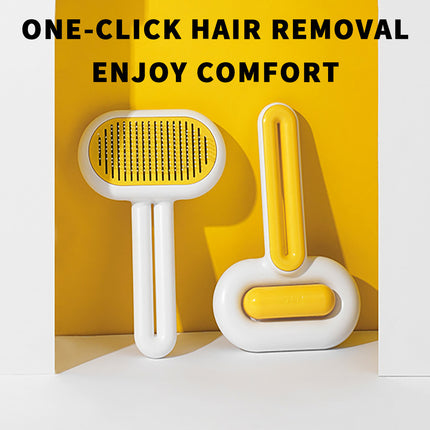 Pet Grooming Brush for Cats & Dogs – Stainless Steel Shedding Comb with Massage & Easy Clean | Petpexi