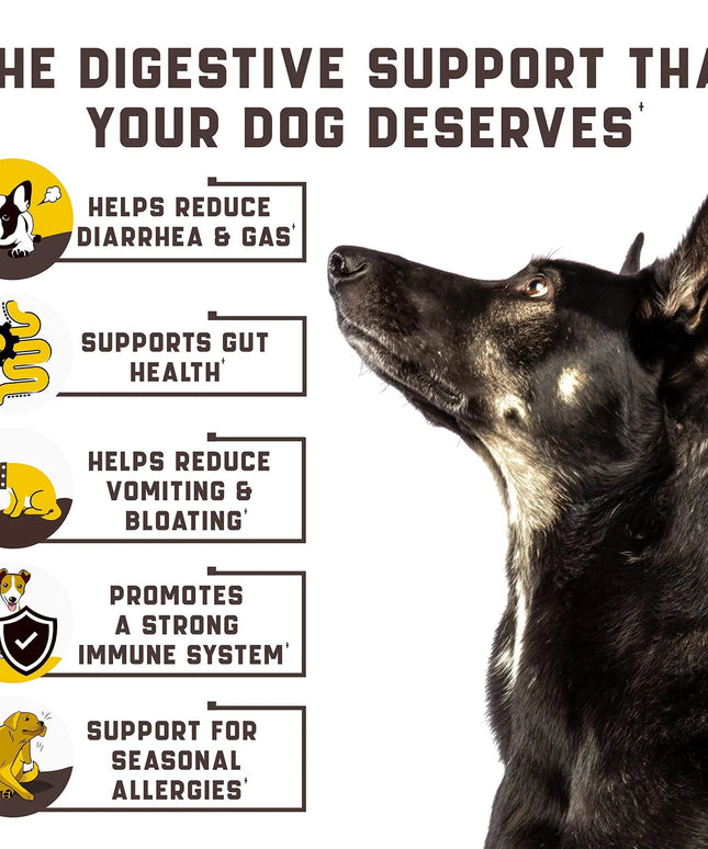 Probiotics for Dogs - Digestive Support, Skin Relief, Immune Boost - 180 Duck Flavor Chews | www.petpexi.com