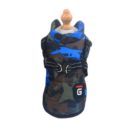 Waterproof Cotton Dog Vest – Chest-Back Winter Jacket | Petpexi
