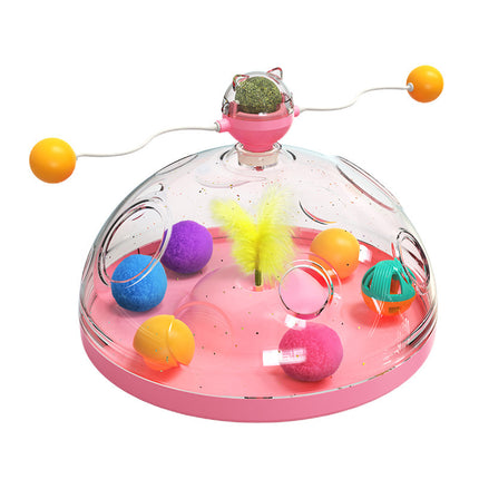 Meows Windmill Interactive Cat Toy – Catnip, Teaser Sticks & Treat Puzzle | PetPexi