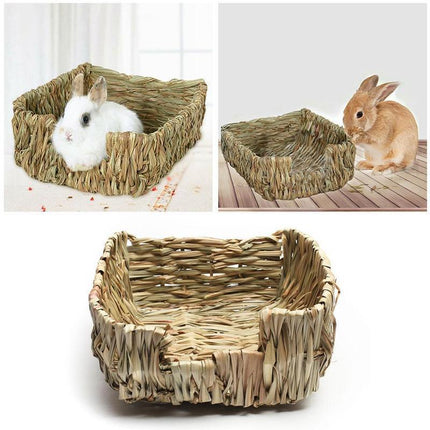 Rabbit Nest Guinea Pig Grass Nest Hand-woven Pet Bed – Natural & Comfortable – Free & Fast Shipping to the USA!