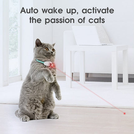 Automatic Smart Laser Teasing Cat Collar – USB Rechargeable Interactive Toy | Petpexi
