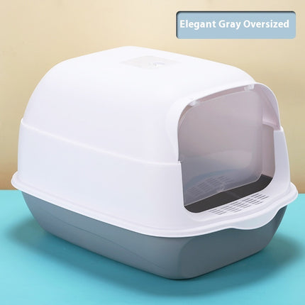 Litter Box Fully Enclosed Cat Toilet – Spacious & Odor-Free | www.petpexi.com