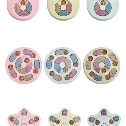 Interactive Dog Puzzle Feeder – Slow Feeding Turntable Toy for IQ Training | petpexi.com