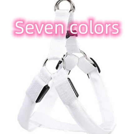 LED Luminous Dog Chest Strap – USB Rechargeable Reflective Dog Harness for Large Dogs | Petpexi