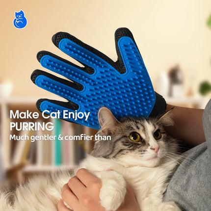 Upgrade Pet Grooming Gloves for Cats, Dogs & Horses – Gentle Shedding & Hair Remover Mittens | Petpexi
