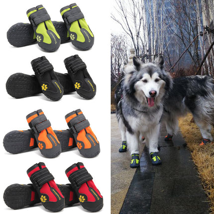 Big Dog Shoes – Waterproof, Non-Slip Luminous Dog Boots with Double Velcro