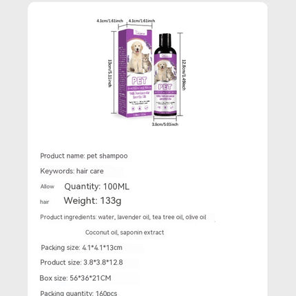 Pet Shampoo 100ml for Dogs | Soothes Skin Itching & Softens Hair | www.petpexi.com