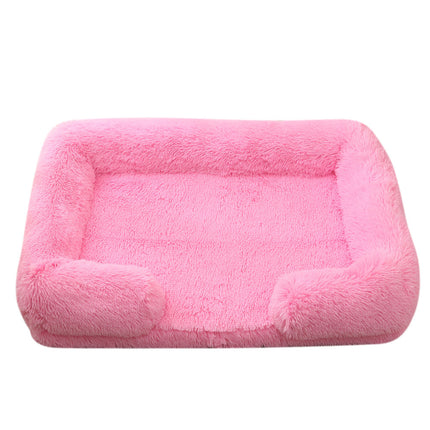 Plush Round Pet Bed for Dogs - Winter Comfort | PetPexi