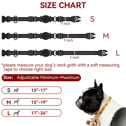 Positioning Anti-lost Pet Dog Collar – Durable Nylon GPS Tracker Compatible Collar