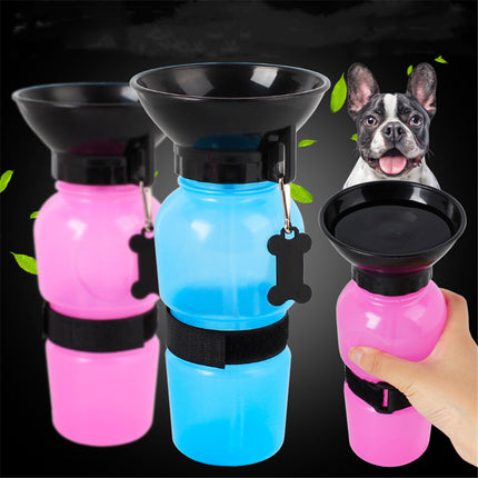 PetPexi Portable Squeeze Dog Water Bottle - 500ml Travel Bowl