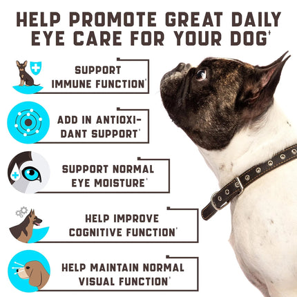 Premium Eye Care Chews for Dogs – Tear Stain & Vision Support Supplement for Dogs