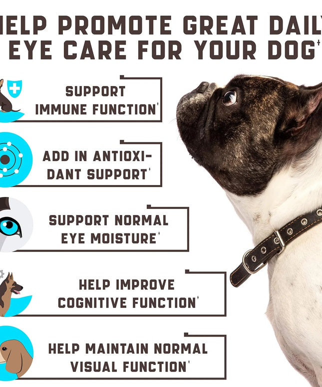 Premium Eye Care Chews for Dogs – Tear Stain & Vision Support Supplement for Dogs