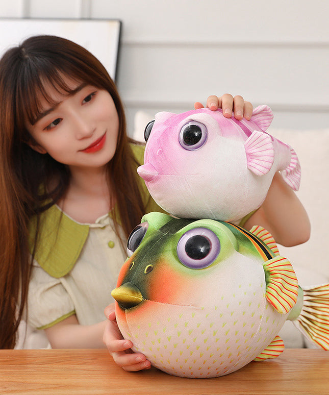 Plush Puffer Fish Doll Pillow – Soft & Adorable Stuffed Toy for Kids | Petpexi
