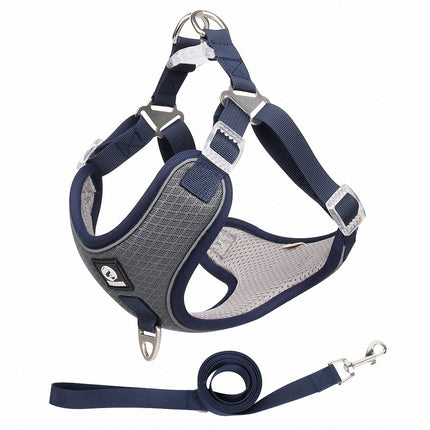 Pet Dog Harness Puppy Adjustable Breathable Mesh Reflective Saddle for Small & Medium Dogs & Cats | Petpexi