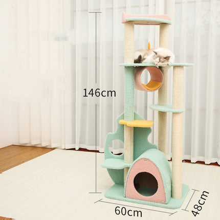 Large Cat Scratching Post – Multi-Level Cat Tower & Play Tree | Petpexi