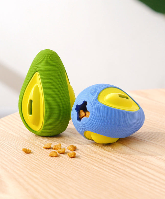 Dog Spills Ball Avocado Rubber Pet – Durable Chew Toy – www.petpexi.com