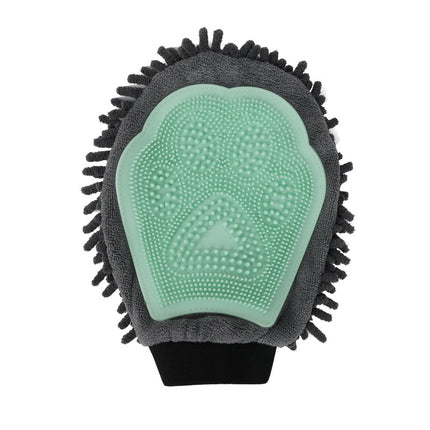 Pet Bathing Brush 2-in-1 Grooming Glove – Dual-sided Brushing, Massaging & Drying Tool | Petpexi