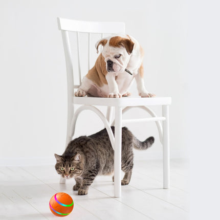 Pet New Cat Wicked Ball Toy - Intelligent USB Self-Rotating Interactive Cat Ball