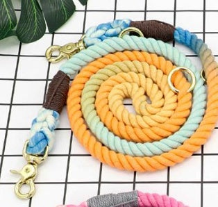 Multi-Color Cotton Pet Long Dog Leash – Durable Walking & Training Leash | petpexi.com