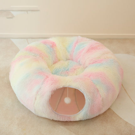 Cat Nest Four Seasons Universal Closed Tunnel – Plush Cozy Hideaway for Multiple Cats | Petpexi