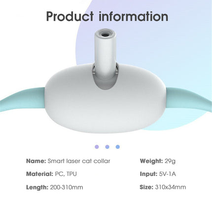 Automatic Smart Laser Teasing Cat Collar – USB Rechargeable Interactive Toy | Petpexi