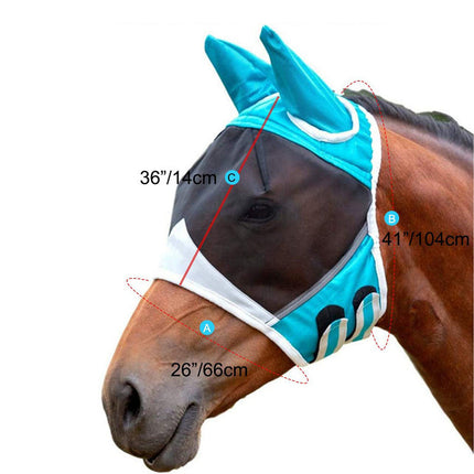Anti-mosquito and Anti-flying Horse Face Mask with Velcro - Ultimate Comfort