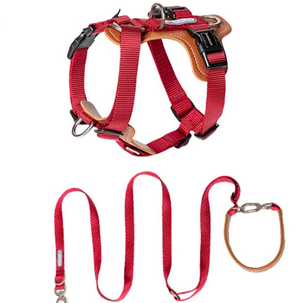 Multifunctional Dog Rope Leash with Chest Strap - Heavy-Duty Adjustable Reflective Dog Leash for Small, Medium, Large Dogs - petpexi.com