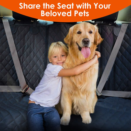 Waterproof Dog Car Seat Cover with Seat Belt – Scratchproof, Non-Slip & Universal Fit