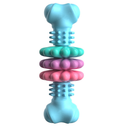 Indestructible TPR Bone Chew Toy for Dogs - Teeth Cleaning & Anxiety Relief - Petpexi.com