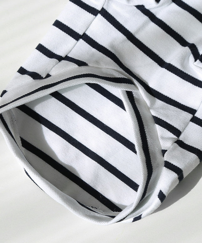 Striped Pet Hoodie for Dogs & Cats – Cozy Polyester Sweater with Hood