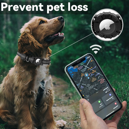 Positioning Anti-lost Pet Dog Collar – Durable Nylon GPS Tracker Compatible Collar