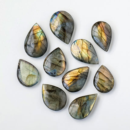 Natural Labradorite Crystal Blue Light Stone Droplet – Premium Healing Gem | Fast & Free USA Shipping