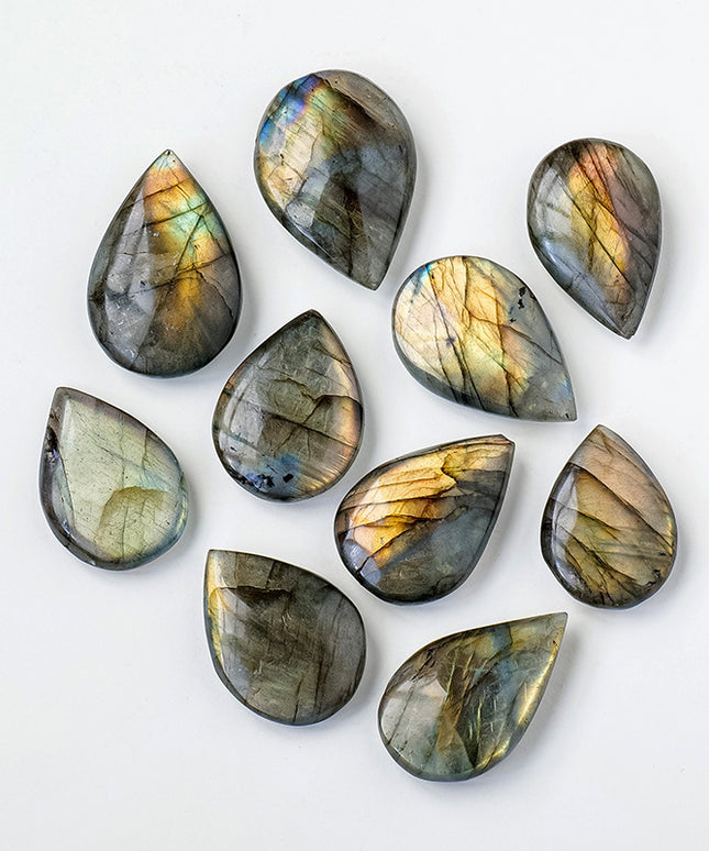 Natural Labradorite Crystal Blue Light Stone Droplet – Premium Healing Gem | Fast & Free USA Shipping