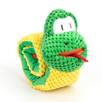 Snake Snuffle Toy for Dogs – Plush Squeaky Puzzle Toy for Boredom & IQ Training | petpexi.com