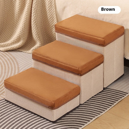 Third-Level Foldable Thickened Non-slip Pet Stairs – Durable Dog Ladder | Fast & Free USA Shipping | www.petpexi.com