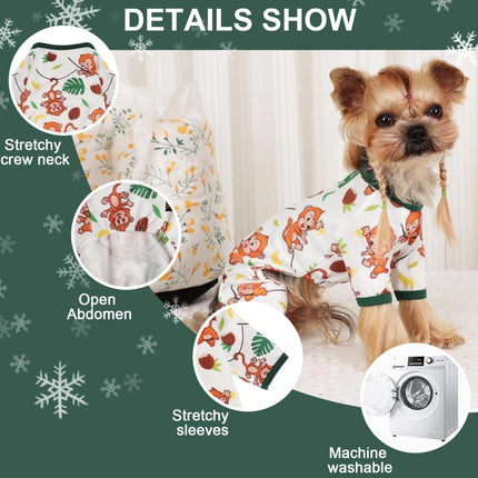Brown Monkey Dog Pajamas for Small Dogs – Soft, Breathable & Stretchy | Petpexi