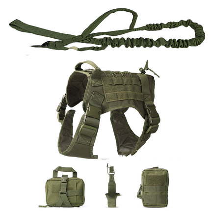 Outdoor Dog Vest Five Piece Tactical Suit – Durable Dog Clothing & Gear | Petpexi