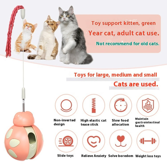 Cat Food Leakage Relief Toy – Interactive Pet Toy in Morandi Colors | Petpexi