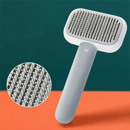 New Pet Hair Brush for Cats & Dogs – Stainless Steel Massage & Open-Knot Comb | Petpexi