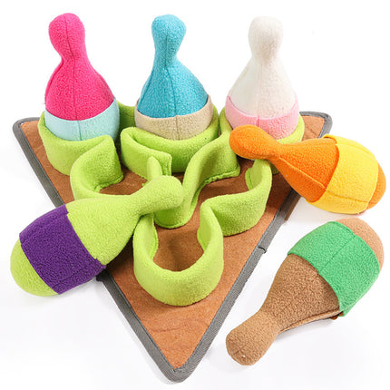 Pet Puzzle Play Tibetan Bowling Toy for Dog Training & Fun | Petpexi