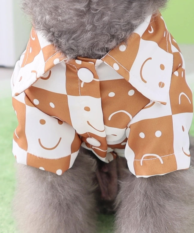 Checkered Dog Shirt – Casual Pet Outfit for Small Dogs & Cats | Petpexi
