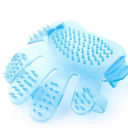 Pet Finger Grooming Brush Massage – Adjustable Soft Rubber Hand Brush for Cats & Dogs | Petpexi
