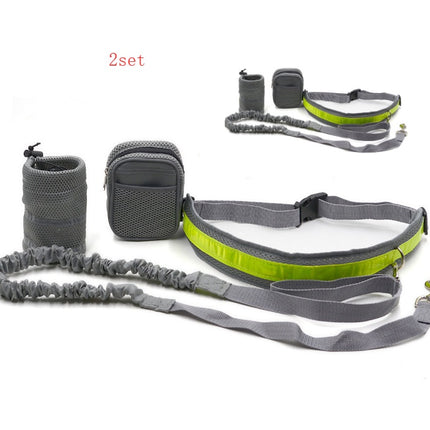 Adjustable Dog Leash with Waist Belt & Pouch | petpexi.com