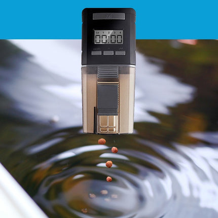 Automatic Fish Tank Goldfish Koi Feeder – 4 Times Daily Timer with Large Capacity