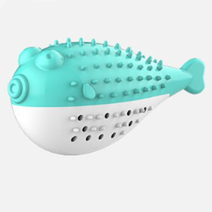 Mint Fish Cat Chew Toy – Silicone Teaser & Tooth-Cleaning Play Toy | Petpexi